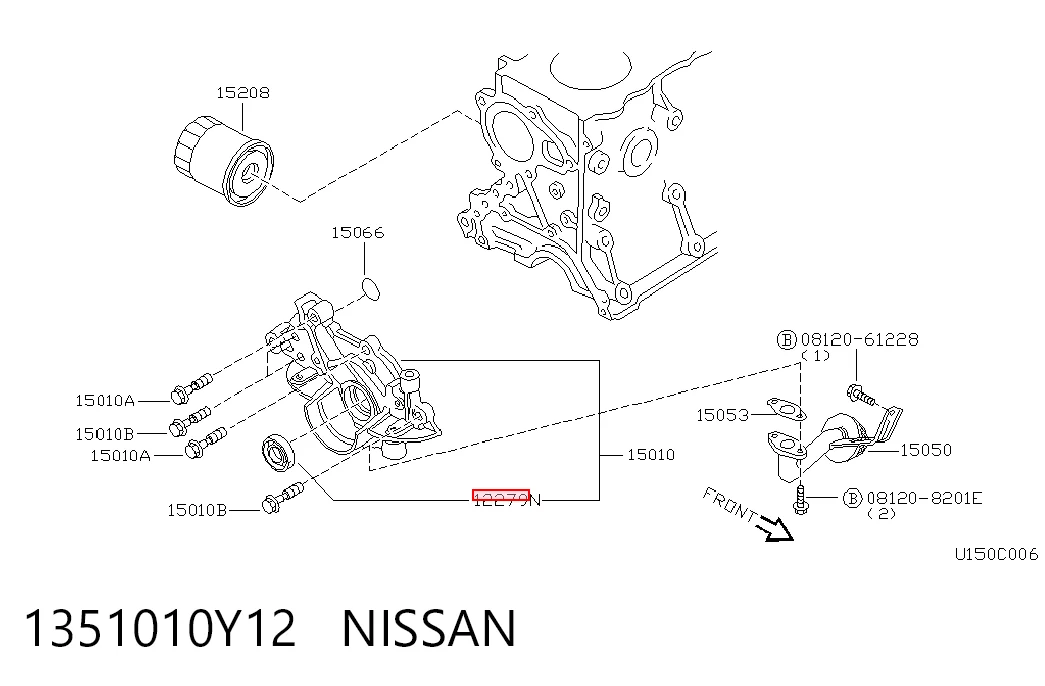 1351010Y12 Nissan/Infiniti 