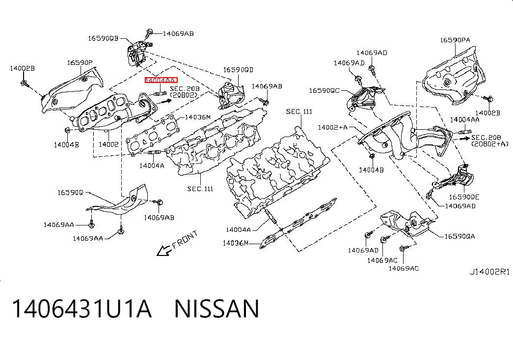1406431U1A Nissan/Infiniti 