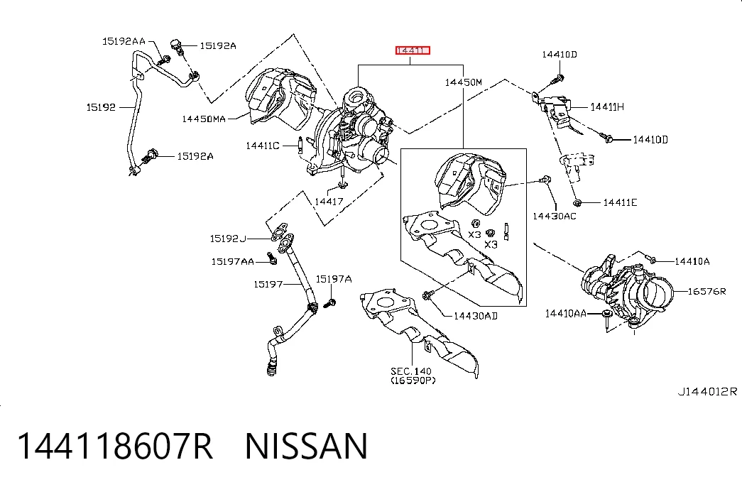 Турбонагнетатель Nissan Qashqai +2 I внедорожник (J10) (2007 - 2014) цена, от 266.35 USD