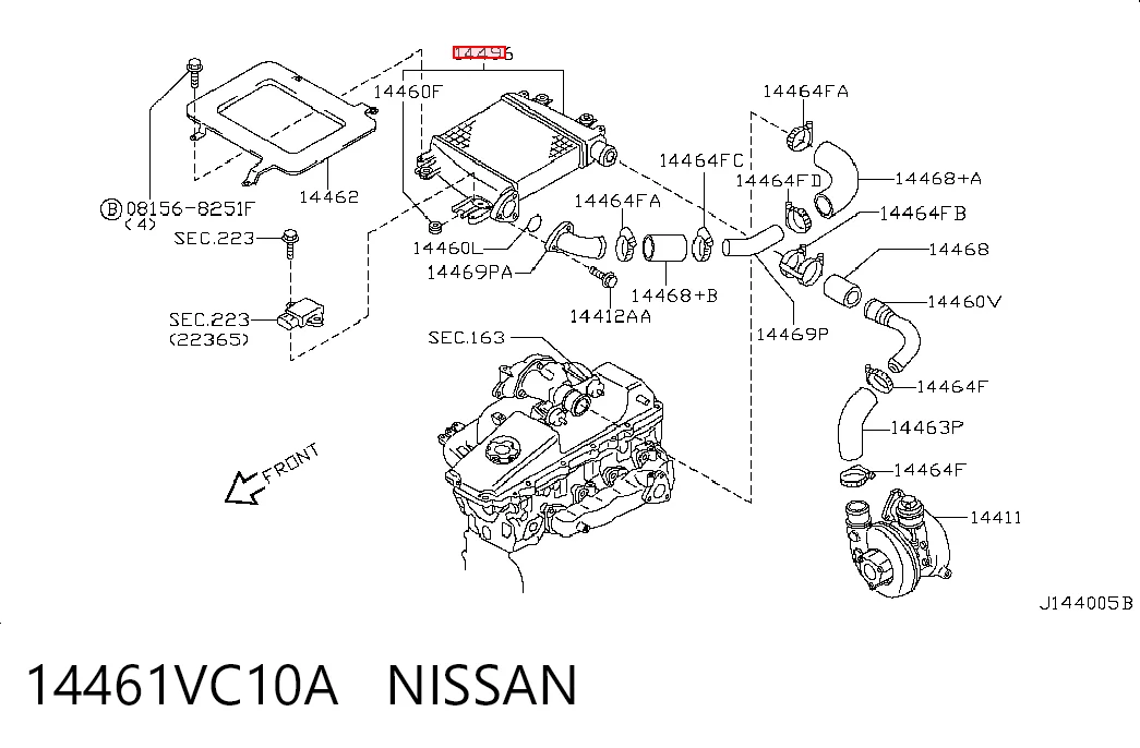 Система охлаждения наддувочного воздуха Nissan Patrol внедорожник (Y61) (1997 - 2010) цена, от 227.99 USD
