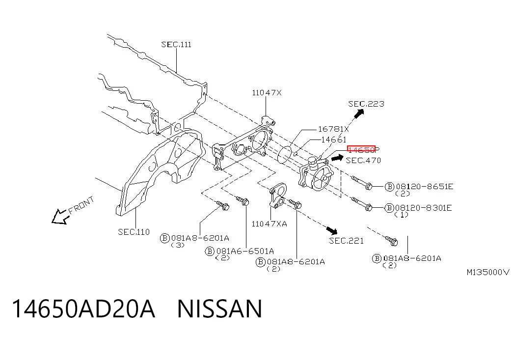 Механический вакуумный насос на Nissan Almera II N16