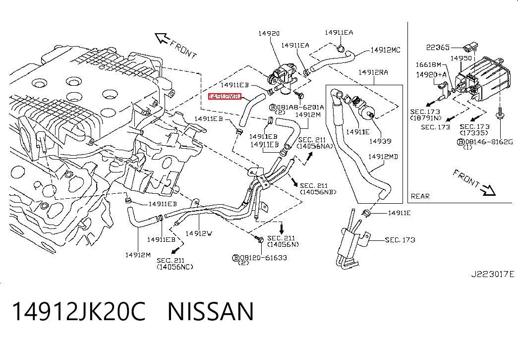 14912JK20C Nissan/Infiniti