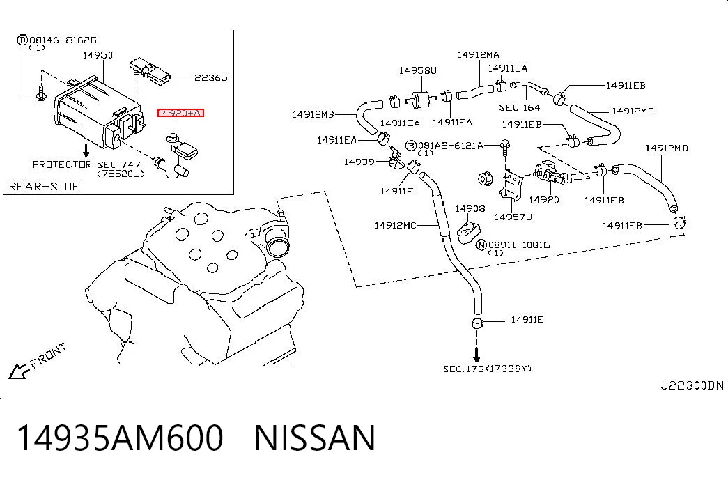 14935AM600 Nissan/Infiniti 