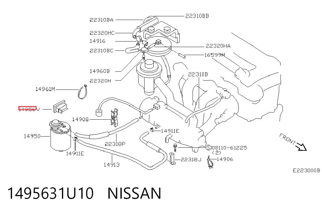 1495631U10 Nissan/Infiniti Соленоид давления наддува