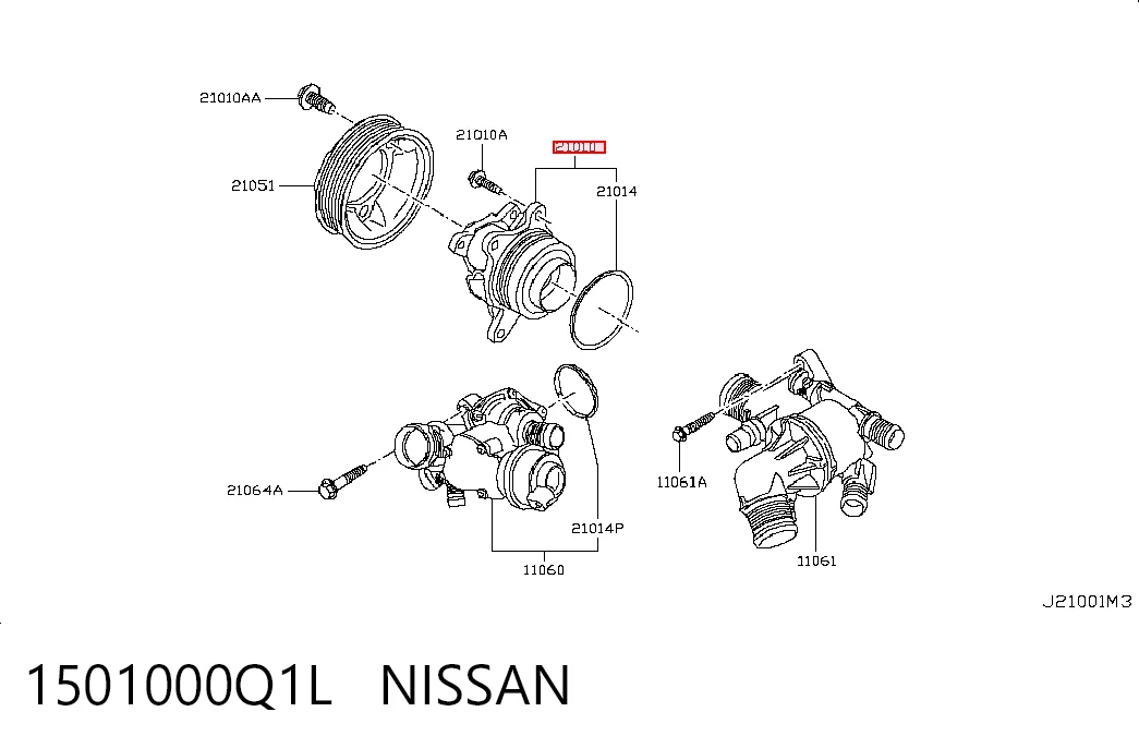  Помпа Nissan Qashqai 2