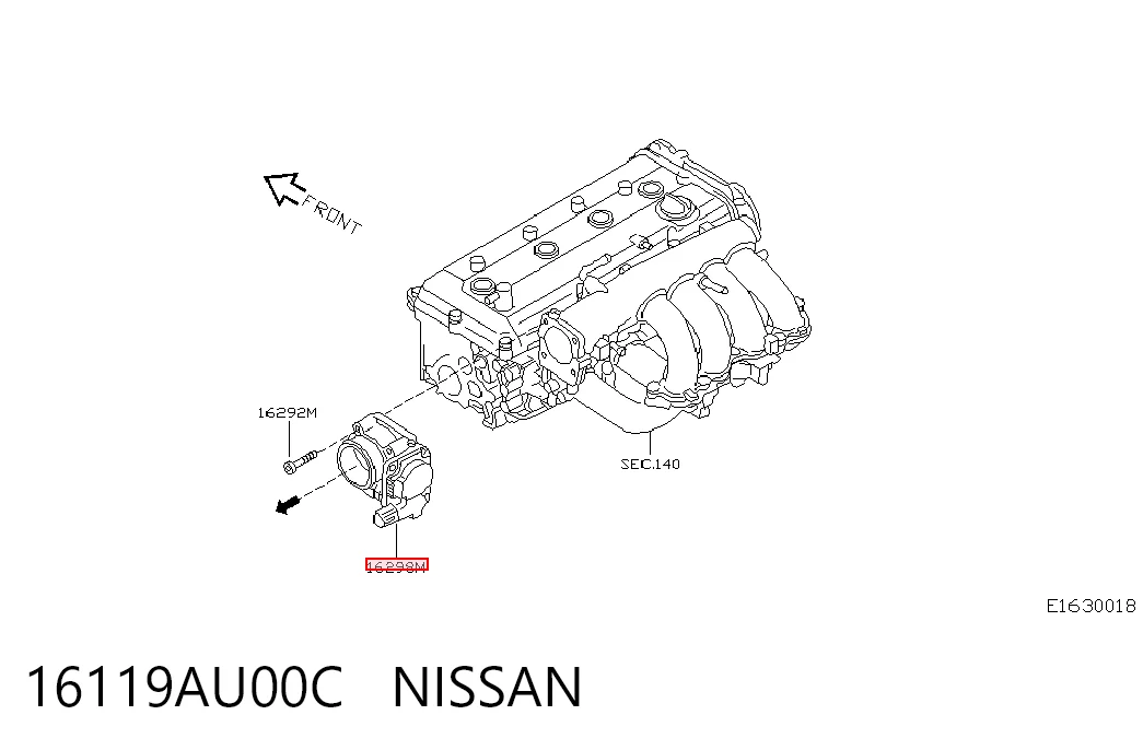  Дроссельная заслонка Nissan Almera 2