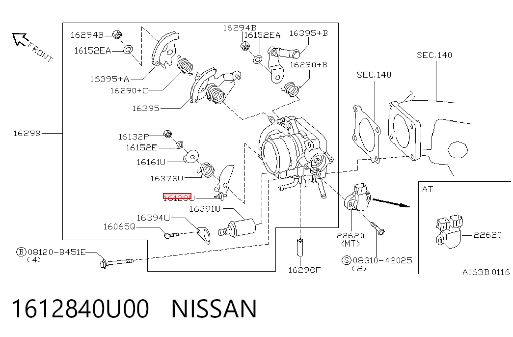 1612840U00 Nissan/Infiniti