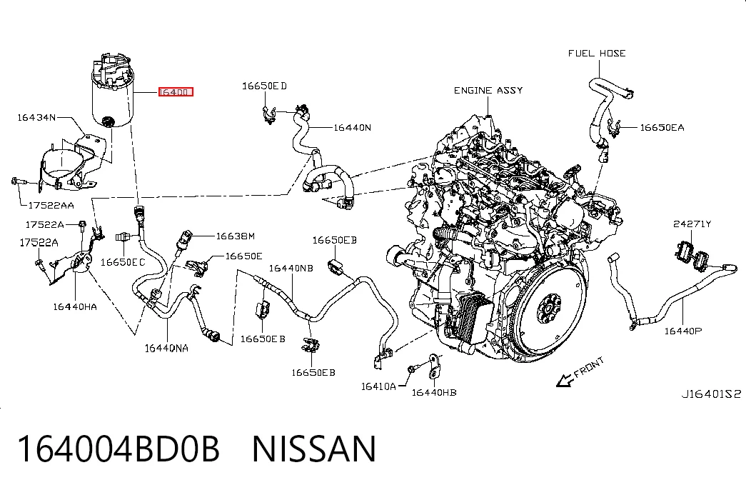 Фильтр топливный Peugeot/Citroen 1643625580