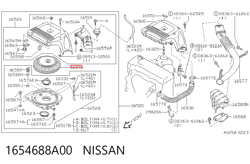  Воздушный фильтр Nissan Sunny 3