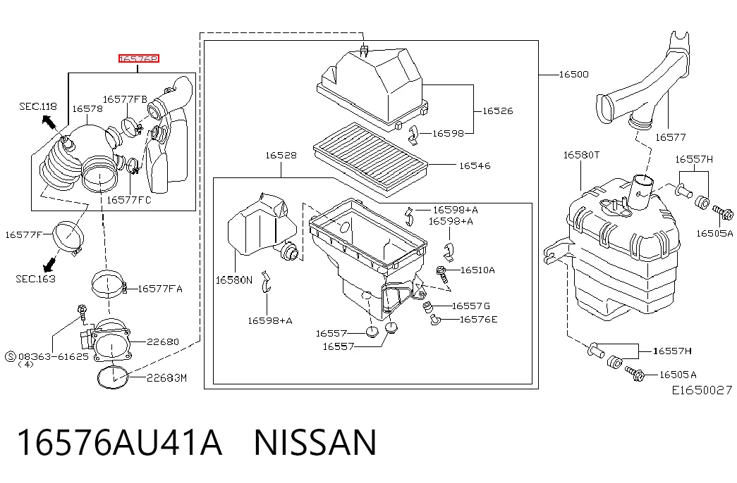 16576AU41A Nissan/Infiniti 
