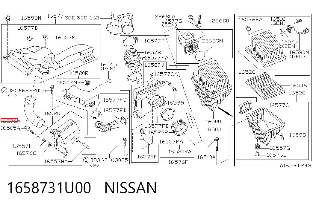 1658731U00 Nissan/Infiniti