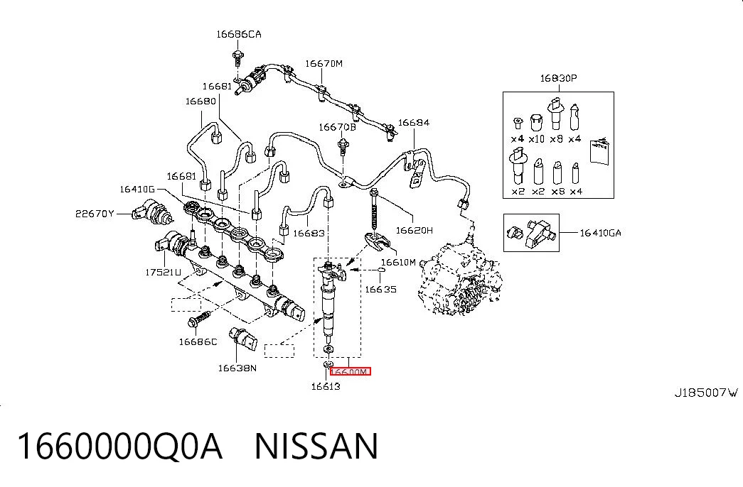 Форсунка инжектора Nissan Qashqai I внедорожник (J10) (2006 - 2013) цена, от 126.69 USD