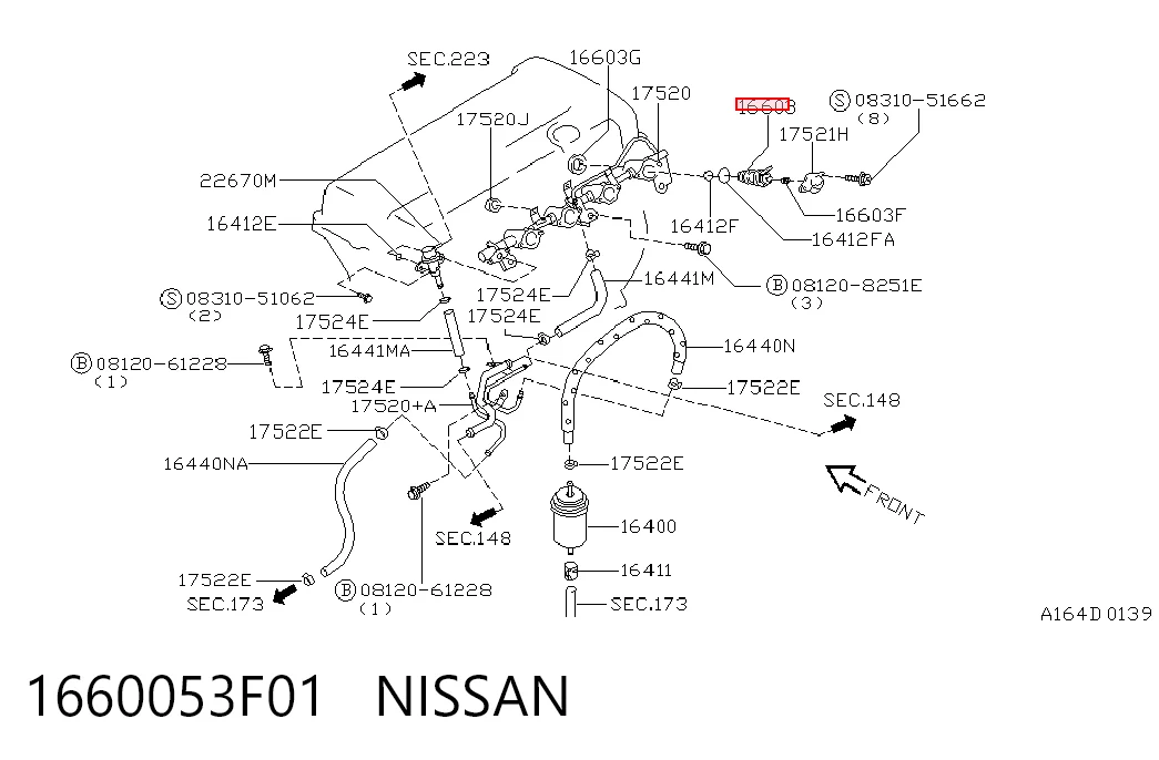 Форсунка инжектора Nissan Primera седан (P10) (1990 - 1996) цена, от 17.74 USD