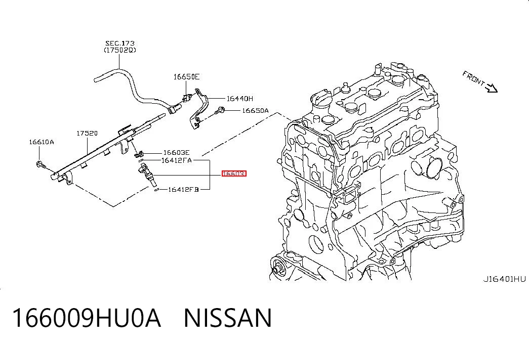 166009HP0A Renault (RVI) Топливные форсунки