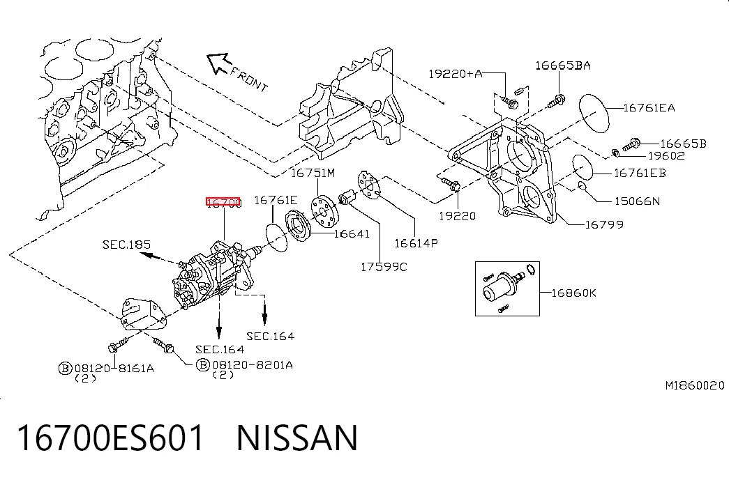 Насос топливный высокого давления (ТНВД) на Nissan X-Trail  T30
