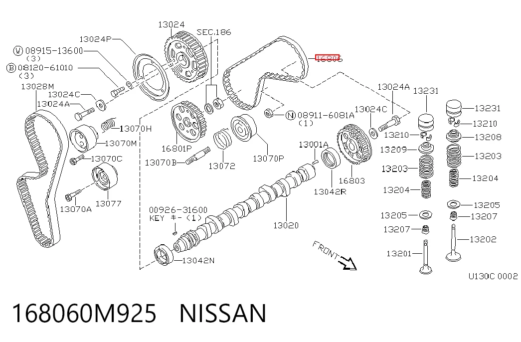 E31019 Japan Cars Ремень ТНВД