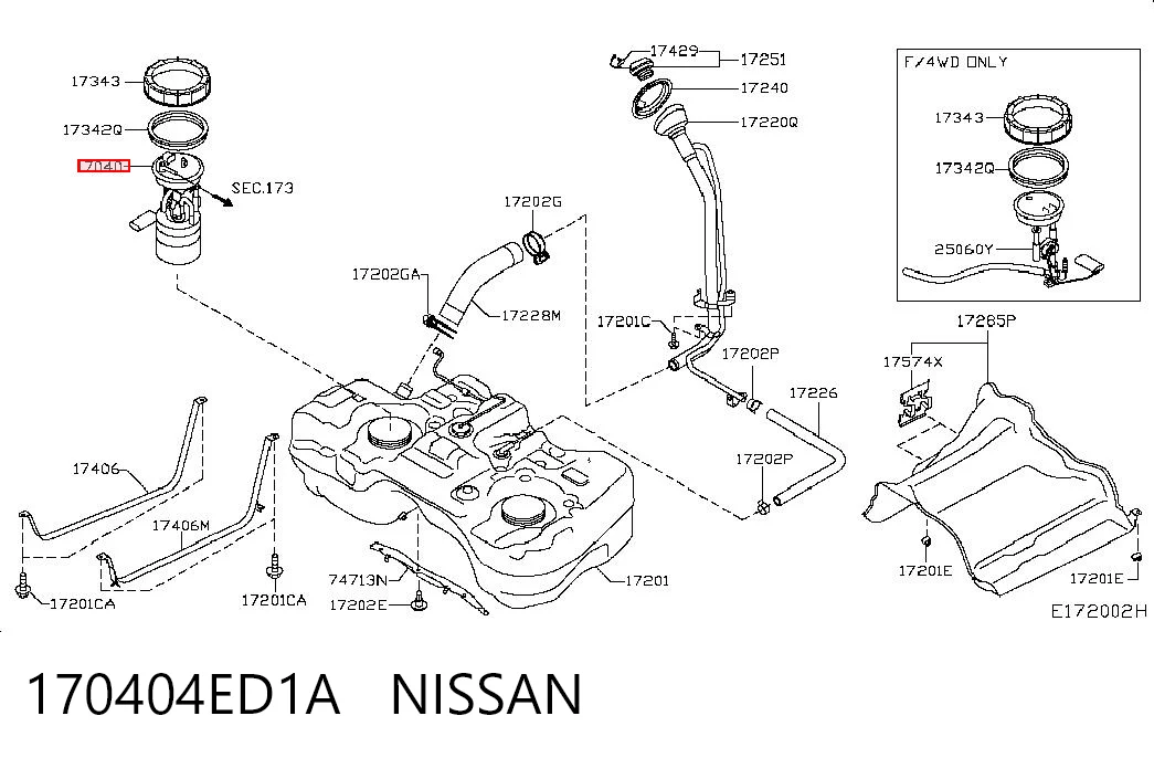 170404ED1A Nissan/Infiniti 
