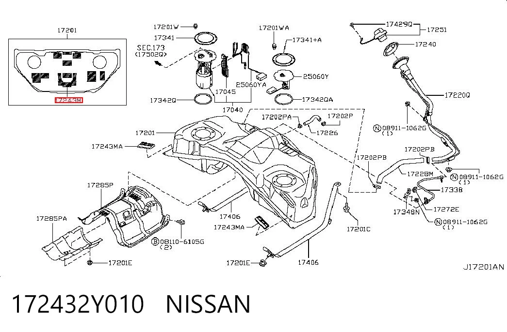 172432Y010 Nissan/Infiniti