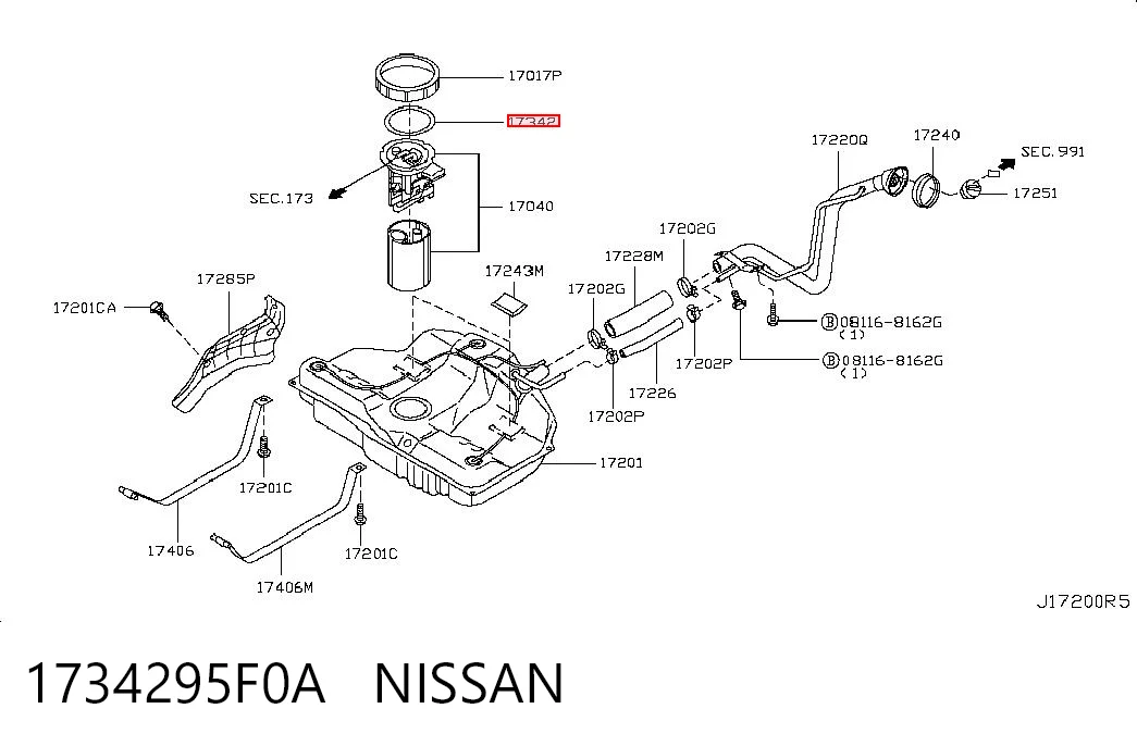 1734295F0A Nissan/Infiniti