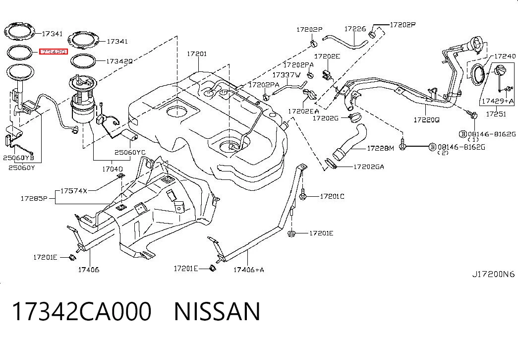 17342CA000 Nissan/Infiniti