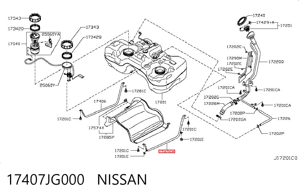 17407JG000 Nissan/Infiniti 
