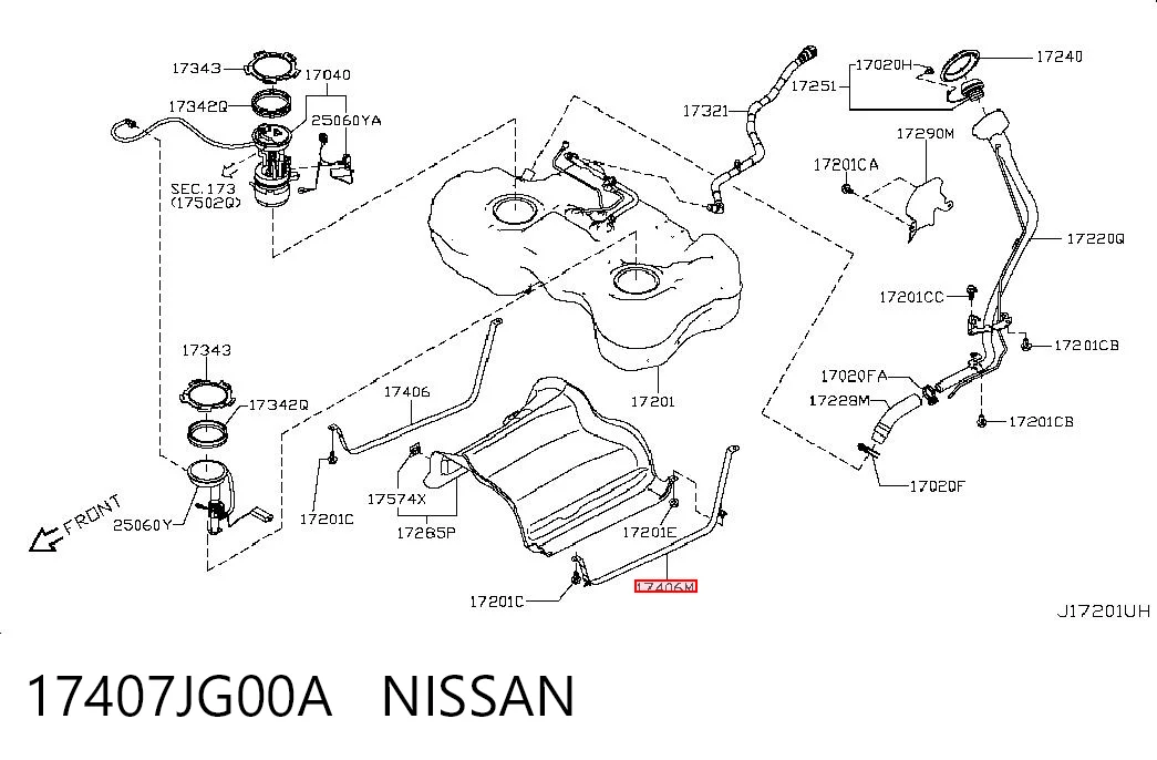 17407JG00A Nissan/Infiniti 
