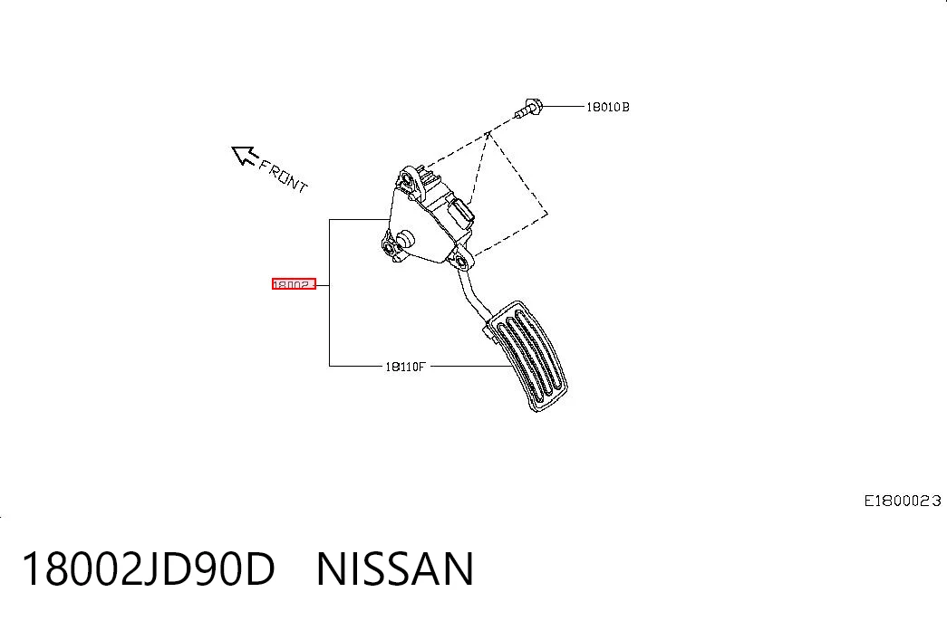 Педали газа на Nissan Qashqai I J10