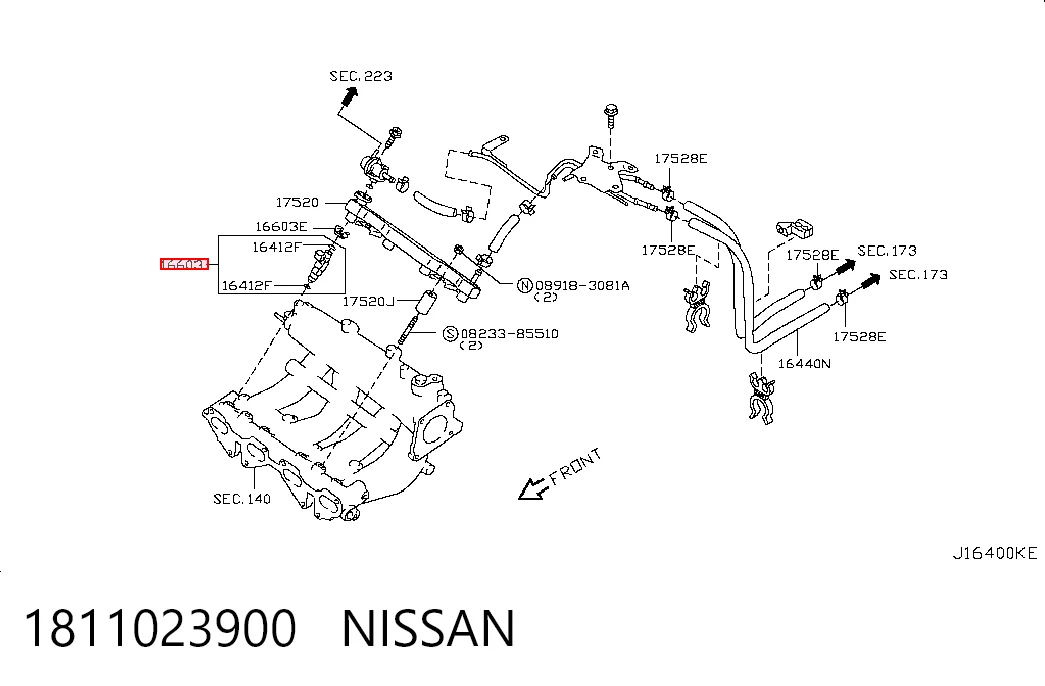 Топливные форсунки на Nissan Almera CLASSIC B10RS