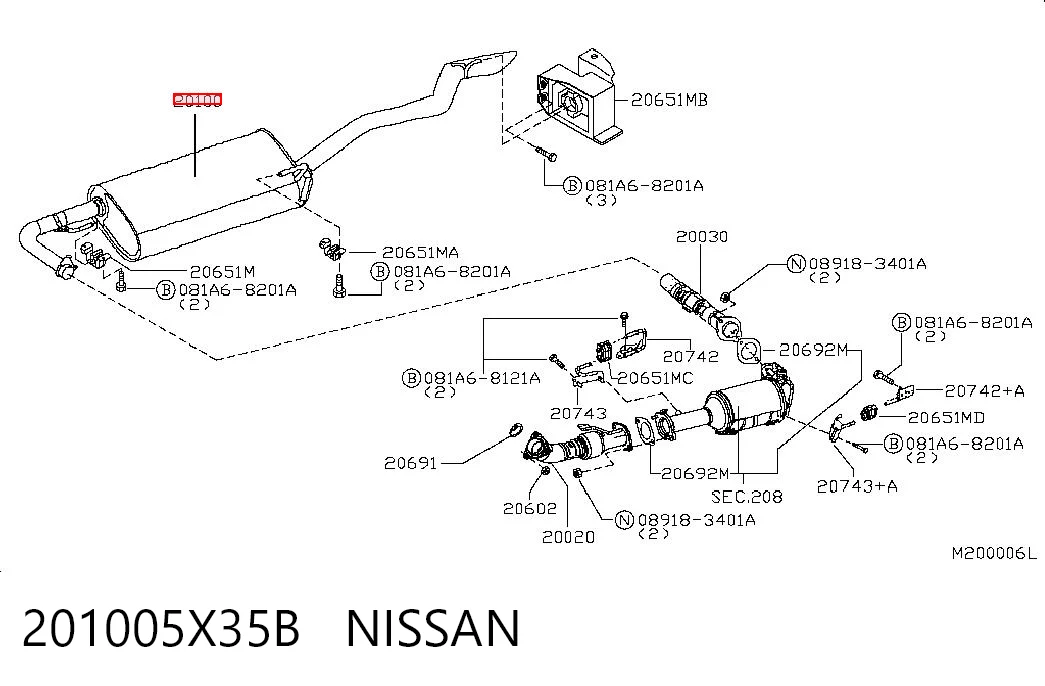 ED15214 Edex Выхлопная труба