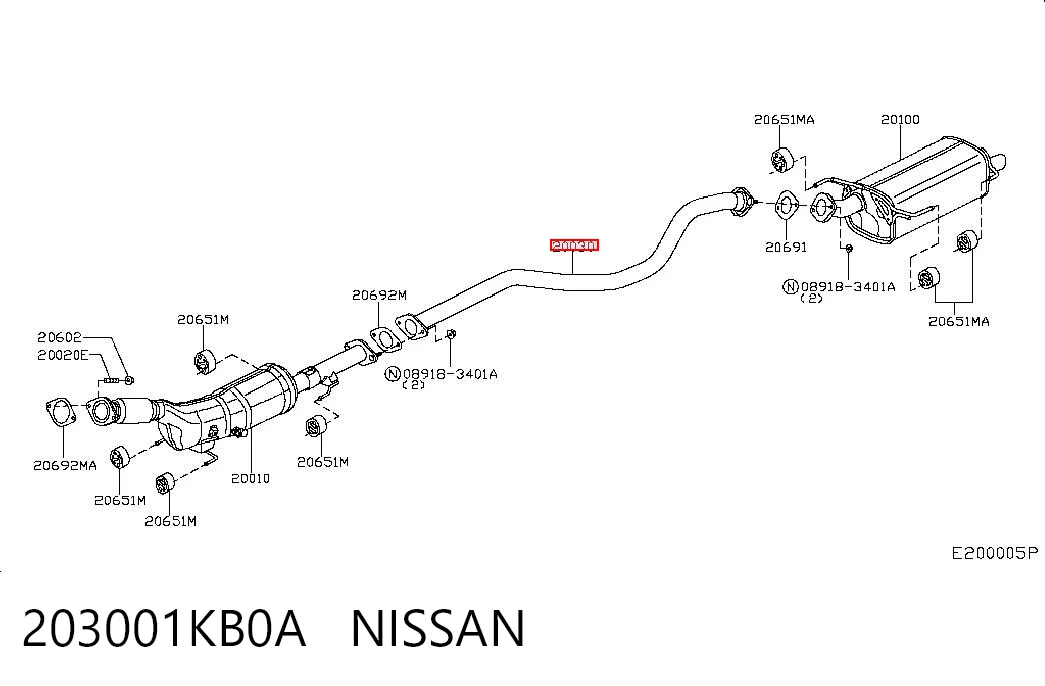 Средний глушитель Bosal BS850123
