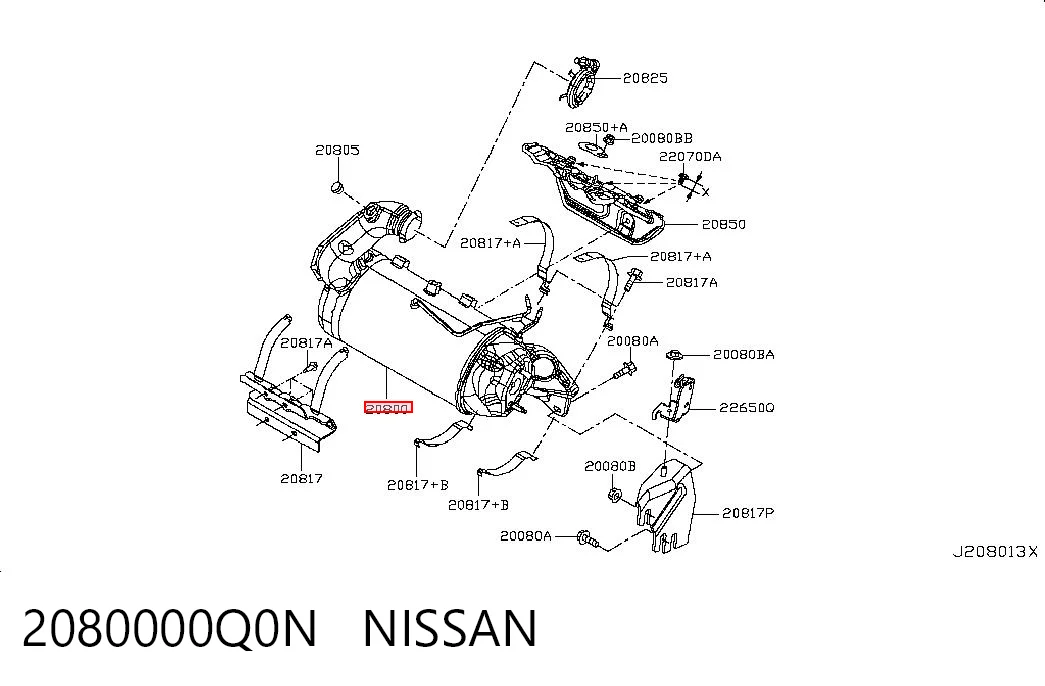208A07274R Nissan/Infiniti Сажевый фильтр DPF