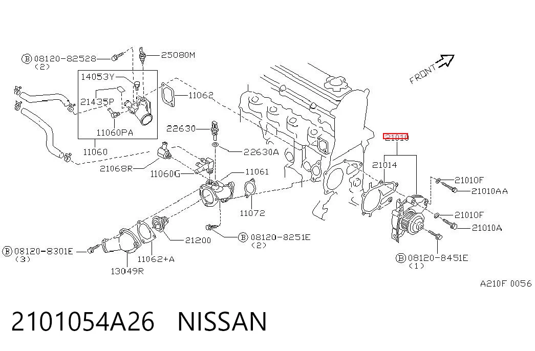1N0115010 Mazda Насос водяной