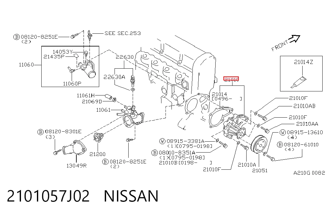 Помпа охлаждения Mazda 1N0015010 цена, от 30.03 USD