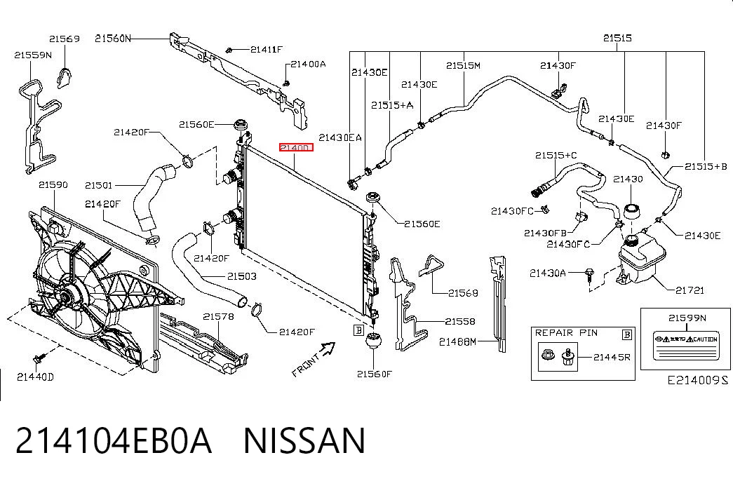  Радиатор Nissan Qashqai 2