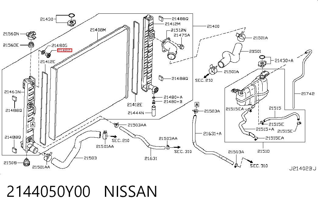 2144050Y00 Nissan/Infiniti 