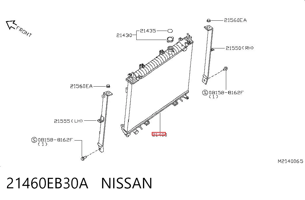 Радиатор охлаждения двигателя Nissan Navara NP300 III пикап (D40) (2004 - 2015) цена, от 127.41 USD