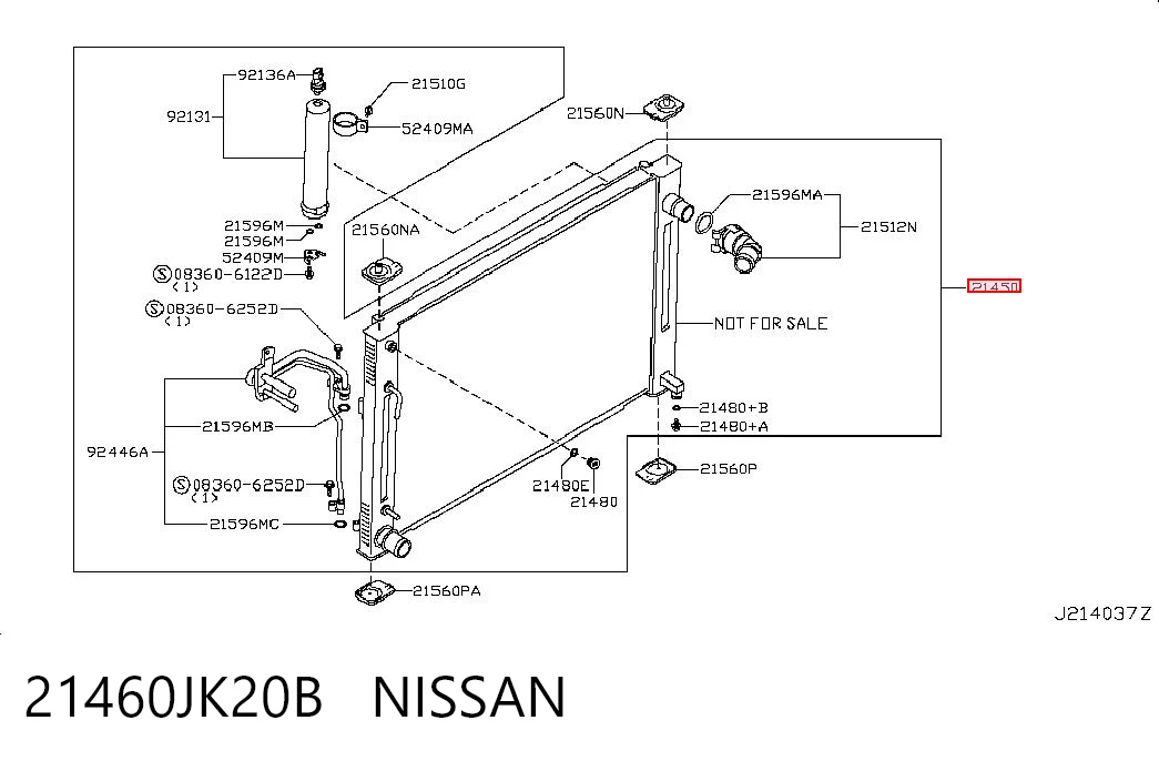 21460JK20B Nissan/Infiniti Радиатор основной