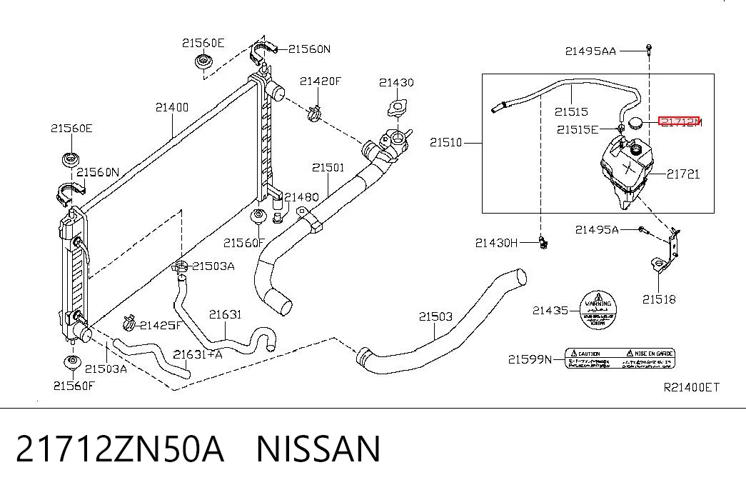 21712ZN50A Nissan/Infiniti 
