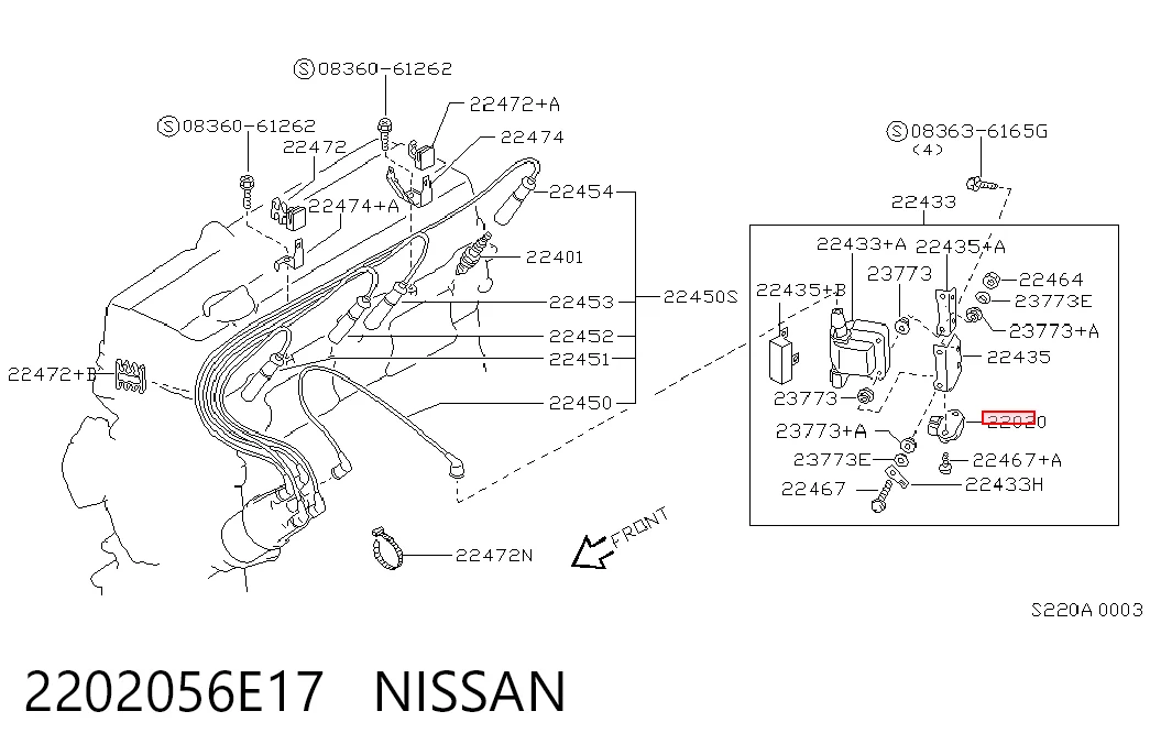 Коммутатор системы зажигания на Nissan Sunny III N14