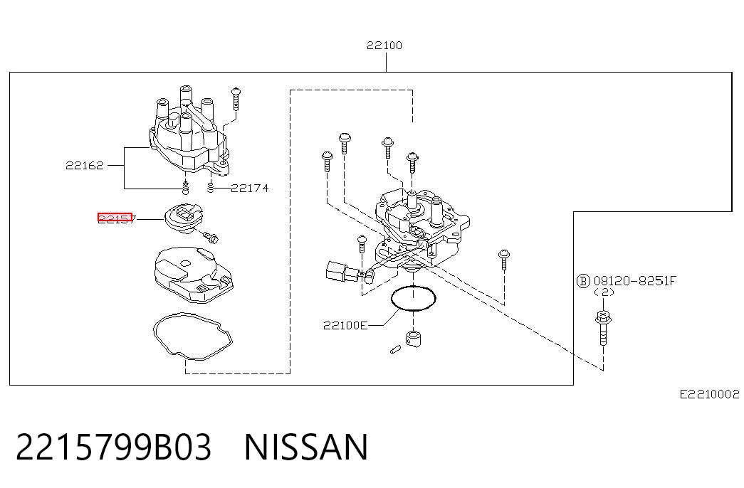 Купить K21027 Japan Cars Бегунок распределителя зажигания