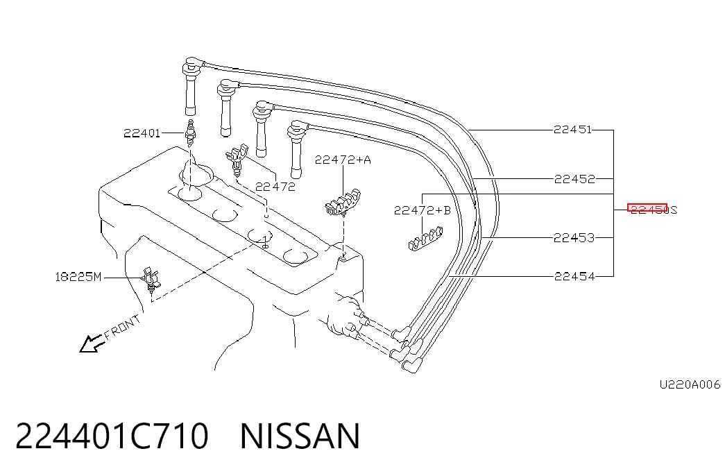  Высоковольтные провода Nissan Primera 