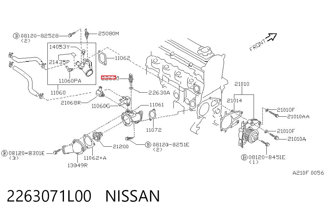 Датчик указателя температуры охлаждающей жидкости Nissan Almera TINO минивэн (V10) (2000 - 2005) цена, от 5.77 USD