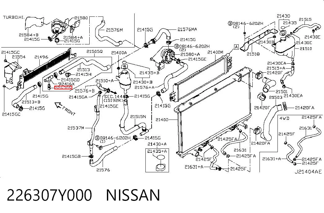 226307Y000 Nissan/Infiniti Термовыключатель