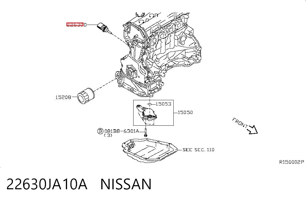 22630JA10A Nissan/Infiniti Термовыключатель