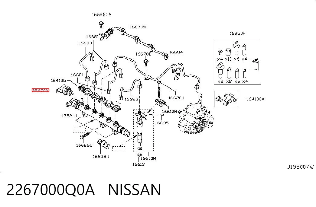 226706711R Bosch Регулятор давления в топливной рейке