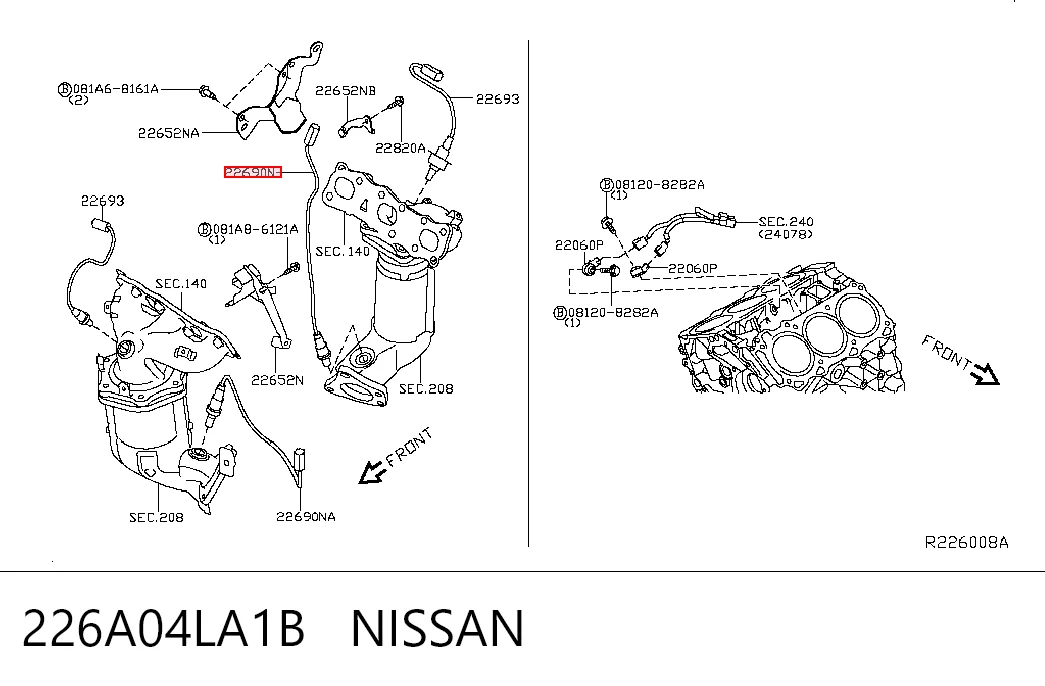 Лямбда зонд после катализатора Denso 2344985