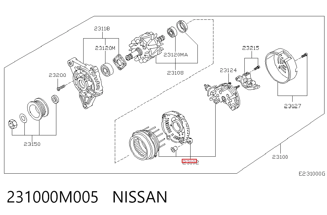Автомобильный генератор Nissan Primera седан (P11) (1996 - 2002) цена, от 179.36 USD