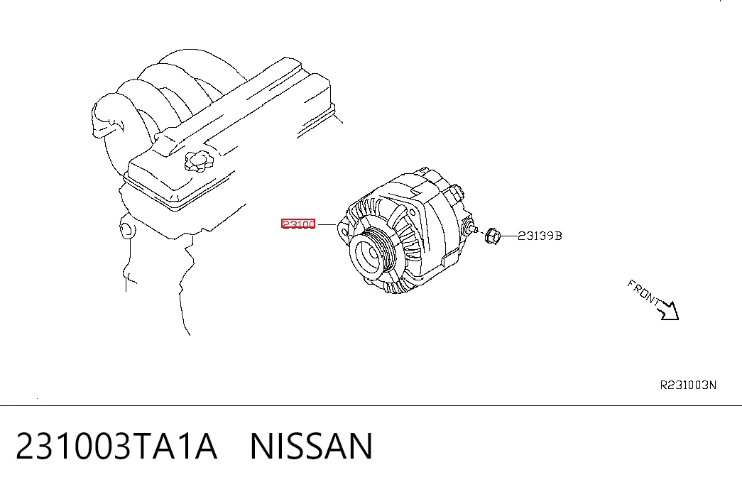Автомобильный генератор Nissan Altima L33 седан (2012 - 2018) цена, от 76.02 USD
