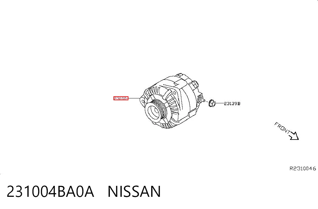  Генератор Nissan Rogue 