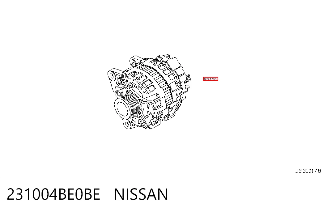  Генератор Nissan Qashqai 